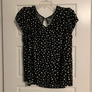 Black and White Polka Dot Top Papermoon (from StitchFix)